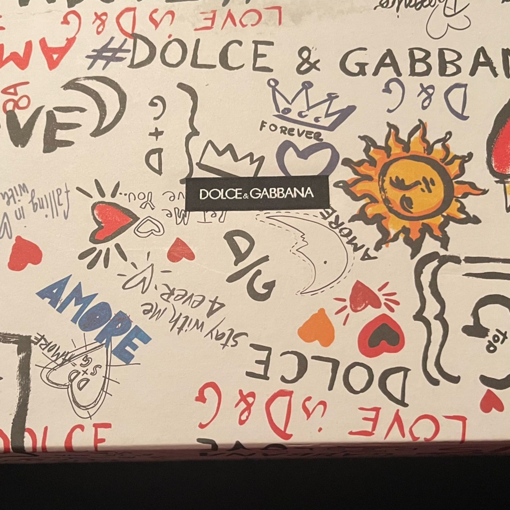 Dolce & Gabbana Red & White Sneakers Size 12